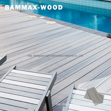 Outdoor Swimming Pool UV-Stable Deep Embossed Wood Grain Look Exterior WPC Co-Extrusion Flooring